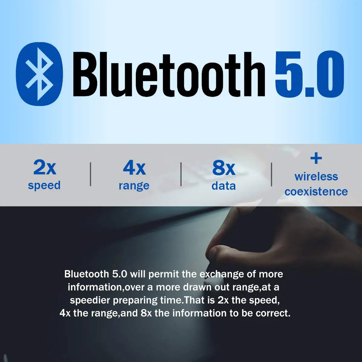 Adaptateur Bluetooth pour PC, clé USB Bluetooth 5.3, récepteur Bluetooth 5.0 pour haut-parleur, souris, clavier, musique, émetteur audio