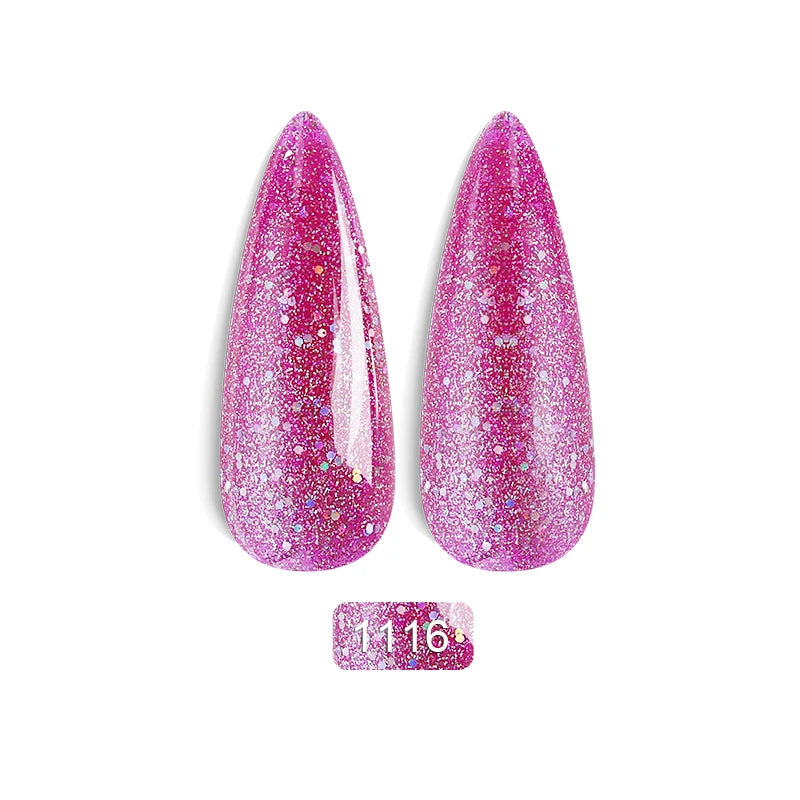 Rainbow Ghini Ultra Shiny Glitter Gel Nail Polish Semi-permanent Gellack UV Varnish Gold Silver Metal Gel Nail Art Wholesale Top
