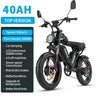 Electric bike 2000W Powerful Dual Motor 52V 40Ah Dual Battery Q20 Pro Ebike Motorcycle Mountain 20x4.0 Fat Tire Electric Bicycle