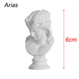 Mini Plaster Statue Greek Mythology Celebrities Famous Sculpture Figurine Drawing Practice Gypsum Bust Portraits