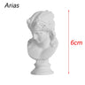Mini Plaster Statue Greek Mythology Celebrities Famous Sculpture Figurine Drawing Practice Gypsum Bust Portraits