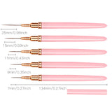 5Pcs Professional Nail Paint Liner Brush Set Small Polish Design Technique Fine Line Stripe Brushes for Nail Art Detailing