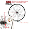 Cruiser Tour Bike Wheelset, Double Deck Rim, Front Wheel Disc, V Brake, Rear Back Wheels, Cassette and Screwed Hub, 36H, 700C
