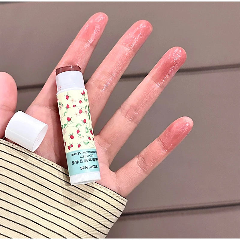 Korean Lipstick Colored Moisturizing Lip Balm Lines Moisturizing And Lip Anti-chapping Fade Nourishing Fruity Crystal Lipstick