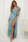 Vestido largo sexy con estampado de vacaciones de verano 2024 para mujer