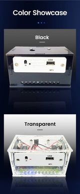 Kit de altavoz Bluetooth para bricolaje, electrónica, proyecto de soldadura, práctica de soldadura, ensamblaje, kit electrónico para bricolaje, componente, altavoces de 2 x 3 W