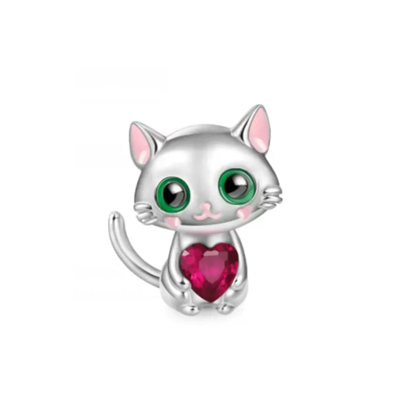 Nuevo dije de rana perezosa de plata 925 con forma de animal, pato, cerdo, oso, compatible con pulsera original, decoración, colgante para mujer, regalo de joyería