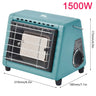 Outdoor Heater 1300W Portable Dual-Use Heating Stove Liquefied Gas Mini Tent Heater Grill Stove Tent Heater For Camping - Lootquake