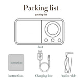 Enceinte Bluetooth nostalgique, son Bluetooth, enceinte classique rétro, radio rétro, sans fil, Bluetooth 5.0, caisson de basses portable en bois