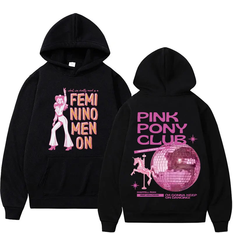 Chappell Roan Midwest Princess Tour Women Hoodie Print Pullover Hooded Rapper Hip Hop Singer Fleece Men Sweatshirt Gift for Fans - Lootquake