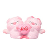 Crafts Resin Couple Piggy Ornament Cute Cartoon Pig Statue Creative Lovely Animal Sculpture Office