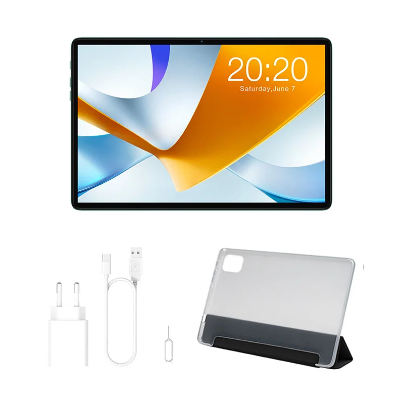 Tablette Teclast T50 Plus, 11 pouces, processeur Unisoc T620, 8 cœurs, (6 Go + 10 Go), RAM max. 16 Go, ROM 256 Go, réseau 4G, double SIM, Android 14, 8 000 mAh, IPS 1920 x 1200, Wi-Fi