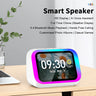 Traductor inteligente Bluetooth con altavoz RGB, 18 idiomas, traducción en tiempo real, altavoz Bluetooth 5.4 con IA, pantalla LCD, juego y alarma.