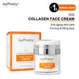 Crema facial antiarrugas con colágeno, coenzima Q10 y péptidos, lifting de líneas finas, regula la flacidez de la piel, cremas hidratantes faciales JoyPretty