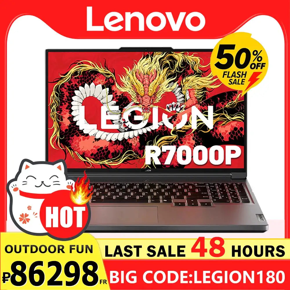 Lenovo LEGION R7000P 2024 Ryzen R7 8845H Geforce RTX4060 8GB 16G/32G RAM 1T SSD 16" 2.5K 165Hz Screen - Lootquake