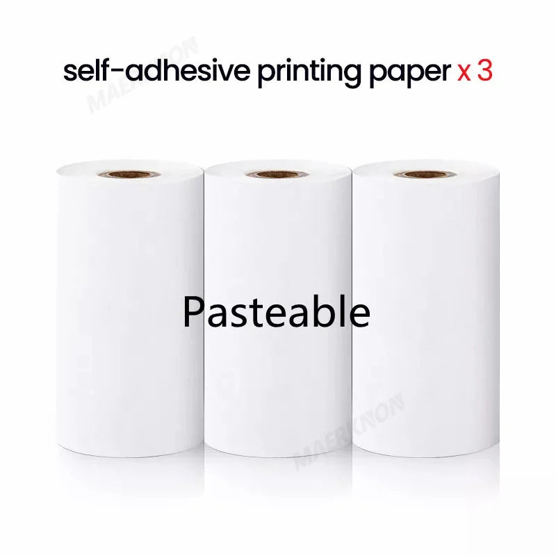 57x30mm Thermal Printing Paper Color White Semi-Transparent Thermal Printing Roll Paper For Kid Instant Print Camera Label Paper