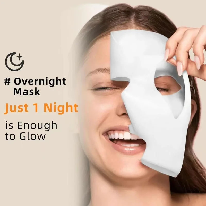Mascarilla facial de biocolágeno que reduce los poros, hidratante profunda, nocturna, refrescante, iluminadora, cuidado de la piel coreano.