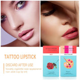 20cs/Set Liquid Lipstick Non-Stick Cigarette Tattoo Swab Cotton Makeup Waterproof Moisturizing Lip Gloss Portable Design Ko M6Y4