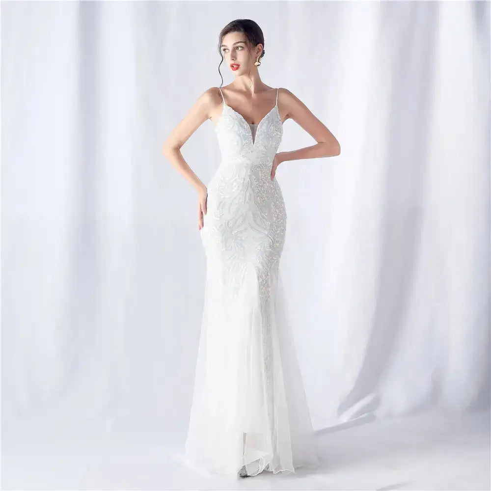Luxury Youthful Women's Elegant Long Dress Party 2024 Graduation Ceremonies Prom Evening Formal on Sale Clearance Summer Fashion