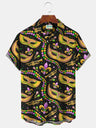 2024 Men's Mardi Gras Shirt 3D Print Short Sleeve Casual Shirts Streetwear Loose Plus Size Mens Hawaiian Shirts Tops T-Shirt - Lootquake