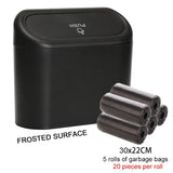 Car Trash Can Bin with Lid Car Garbage Can Leakproof Mini Car Interior Storage Case Trash for Car Office Home Car Acessories