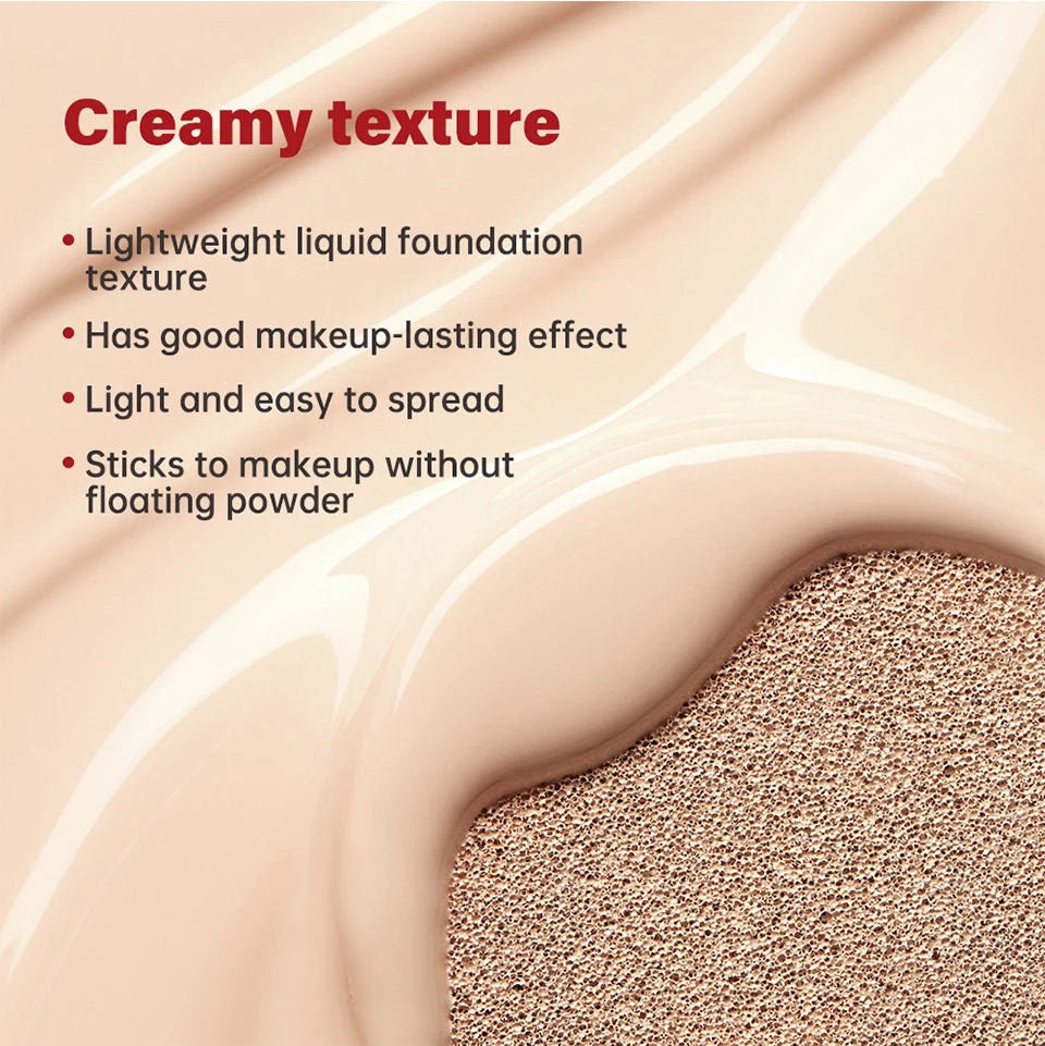 Base de maquillaje en cojín con protector solar Lakerain, resistente al agua, de larga duración, iluminadora, en crema, para mujer, maquillaje facial, cosmética coreana.