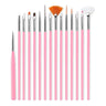 7/9/11/15/25MM Nail Liner Brush Set UV Gel Nail Brushes Kits 5pcs French Stripe Line Painting Drawing Flower Pen Manicure Tools
