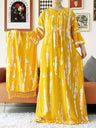 Vestido largo Abaya de algodón suelto de manga larga con estampado dashiki africano de nuevo estilo para mujer, vestido informal de verano