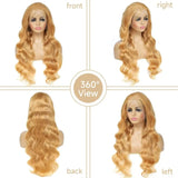 #27 Honey Blonde Body Wave Human Hair Wig | 200% Density 13x6 HD Transparent Lace Frontal & 13x4 Lace Frontal (Pre-Plucked)