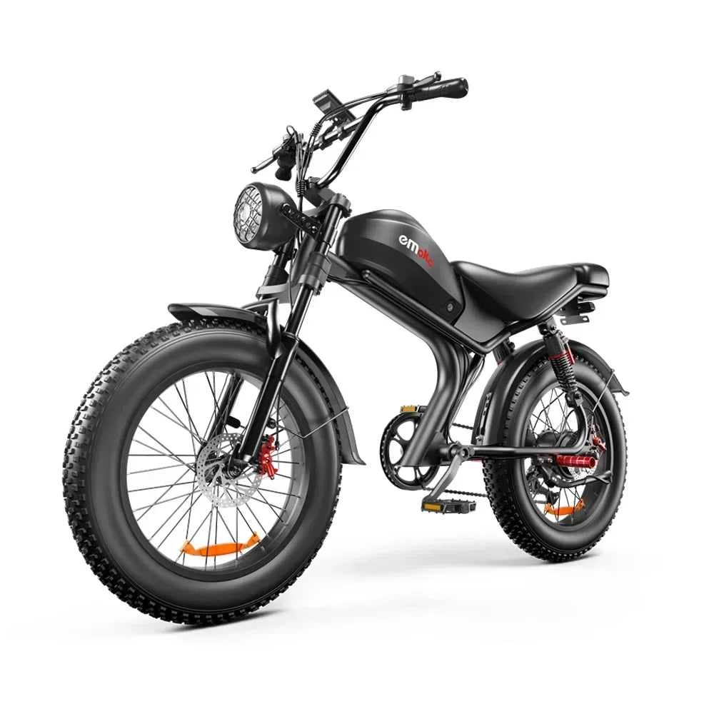 Bicicleta eléctrica C93 2000w con motor dual, batería de litio de 48V 23AH para adultos, bicicleta eléctrica de 20 pulgadas con neumáticos anchos, bicicleta todoterreno de montaña