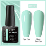 7ml Milky Jelly White Gel Nail Polish Natural Luster Long Lasting Nail Art All for Home DIY Manicure Soak Off UV LED Gel Vernis