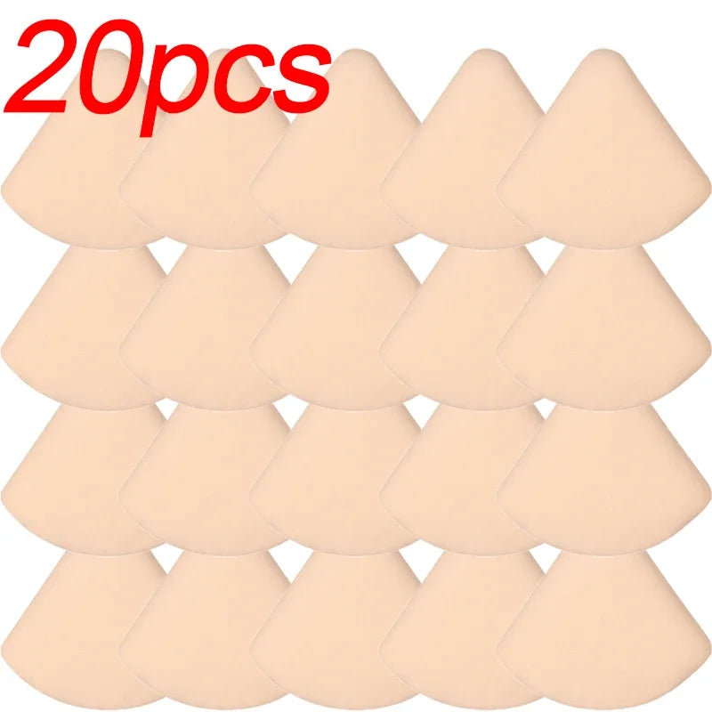 20pcs Powder Liquid Cosmetics Puff Makeup Puffs Wet Dry Use Concealer Foundation Sponge Cushions Tool Thick Powder Puff