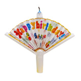 Bougies surprises, bougies créatives pour joyeux anniversaire avec bannière en forme d'éventail, décoration de gâteau amusante, bougies décoratives de fête