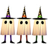 LED Witch Hat Halloween Decor - Glowing Hanging Ornament, Spooky Party Decoration for Haunted House & Witchcraft Theme