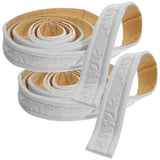 Lot de 2 rouleaux de papier peint autocollant 3D pour plinthes, décoration d'intérieur et de salon