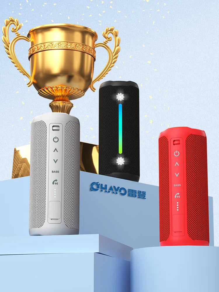 Altavoz Bluetooth portátil impermeable Ohayo de 35 W con potente sonido de 360 grados y graves potentes, TWS, IPX7 resistente al agua.