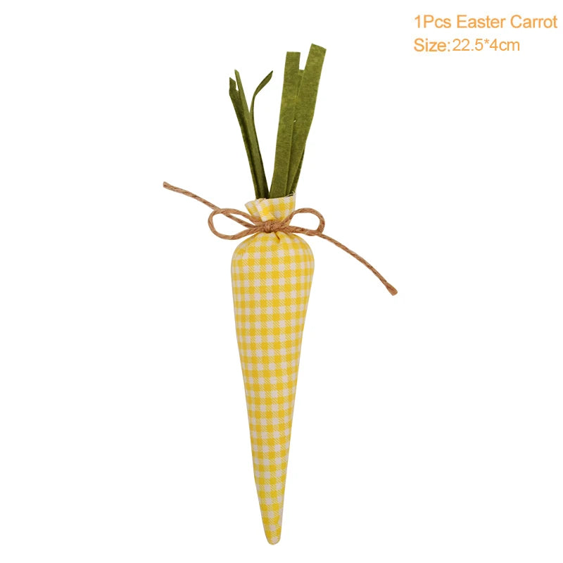 3/1pcs Nov Woven Easter Carrots Ornaments Hanging Pendant for Easter Home Decorations Supplies 2023 Kids Easter Favors Gifts Toy - Lootquake