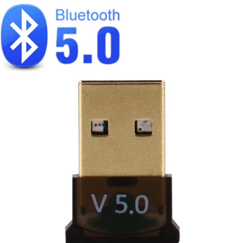 Adaptador USB Bluetooth 5.3 Adaptador inalámbrico Bluetooth 5.1 para PC Portátil Altavoz inalámbrico Receptor de audio Transmisor USB