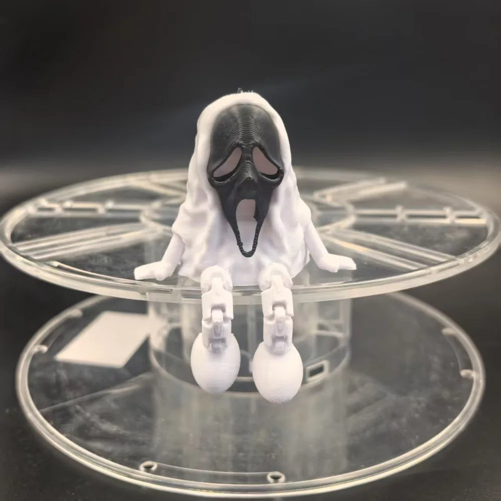 Halloween 3D Printed Ghost Figurines Fidget Toys Joint Movable Room Decor Car Decoration Desktop Decorations Gifts To Friends