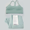 women 2 Pieces Yoga Set Women Sportswear Gym Top Y-shape Bra Fitness High Waist Leggings Workout Sports Clothes Tracksuits - Lootquake