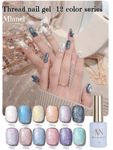 MIANEL 1-12pcs 12ML Mother-of-pearl Textured Gel Nail Polish With Aurora Effect, 2025 New Japanese-style Summer Top Selling