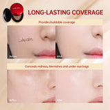 Base de maquillaje en cojín con protector solar Lakerain, resistente al agua, de larga duración, iluminadora, en crema, para mujer, maquillaje facial, cosmética coreana.