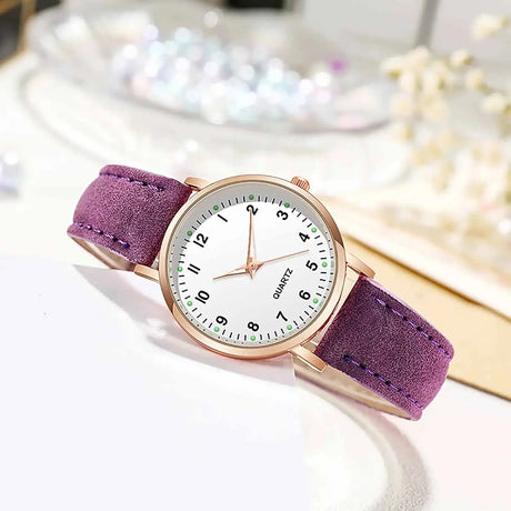 Reloj Mujer Fashion Watch for Women Leather Belt Watches Ladies Luxury Analog Quartz Luminous Wristwatch Clock Relogio Feminino - Lootquake