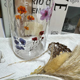 Paquete de 50 pegatinas de flores con tinta, impermeables, transparentes, de PET, para cuadernos, guitarras y flores.