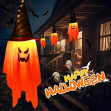 Décoration d'Halloween à suspendre, citrouille lumineuse, magicien, déguisement pour enfants, accessoires de fête effrayants, vitrine européenne, décoration de vacances