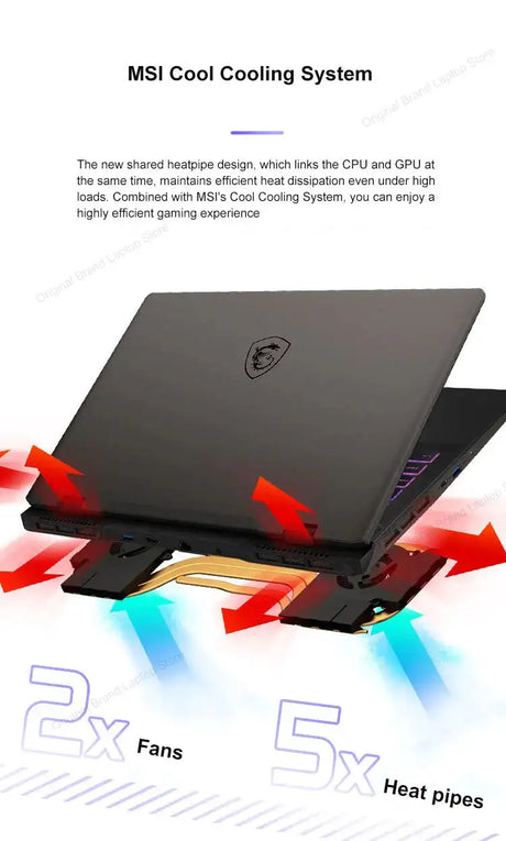 2024 MSI Sword 17 HX Laptop 17 Inch 2.5K QHD 240Hz IPS Screen Netbook i7-14700HX 16GB 1TB SSD RTX4060 Gaming Notebook Computer - Lootquake