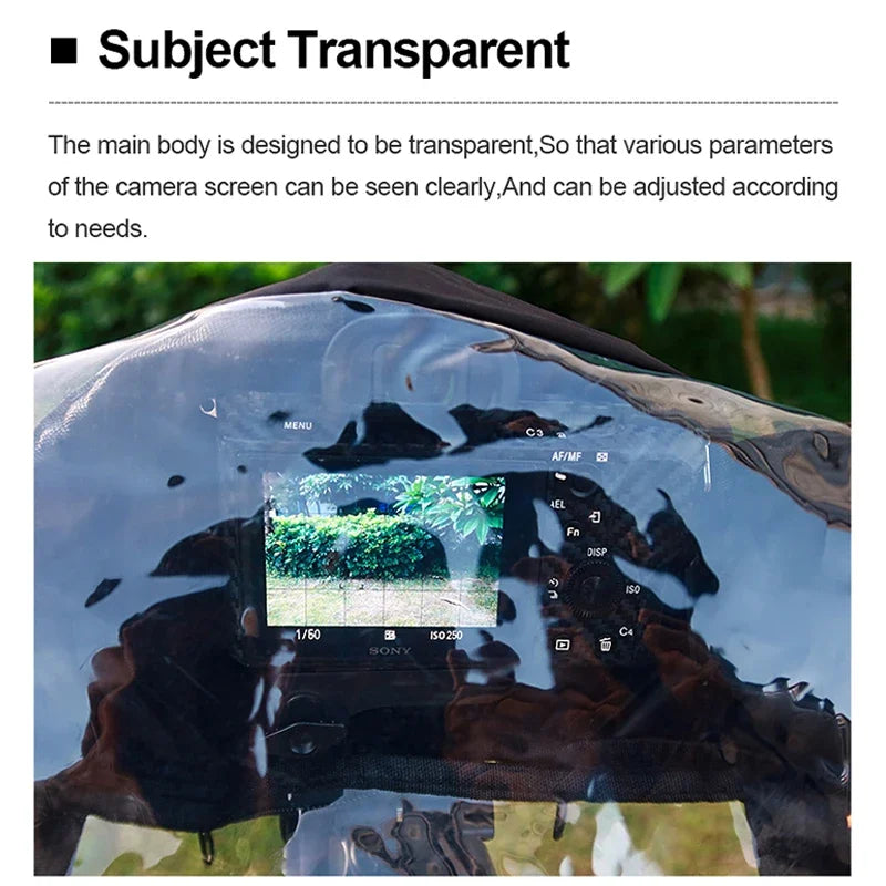 Waterproof Camera Rain Cover Raincoat Protector Bag DSLR Camera Portable Rainproof Accessories