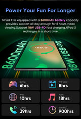 Tablette N-one NPad X1 MTK G99 8 cœurs 10,95 pouces Android 13 Charge rapide 8 600 mAh MAX 16 Go 128 Go 2 000 x 1 200 FHD 4G LTE Support L1