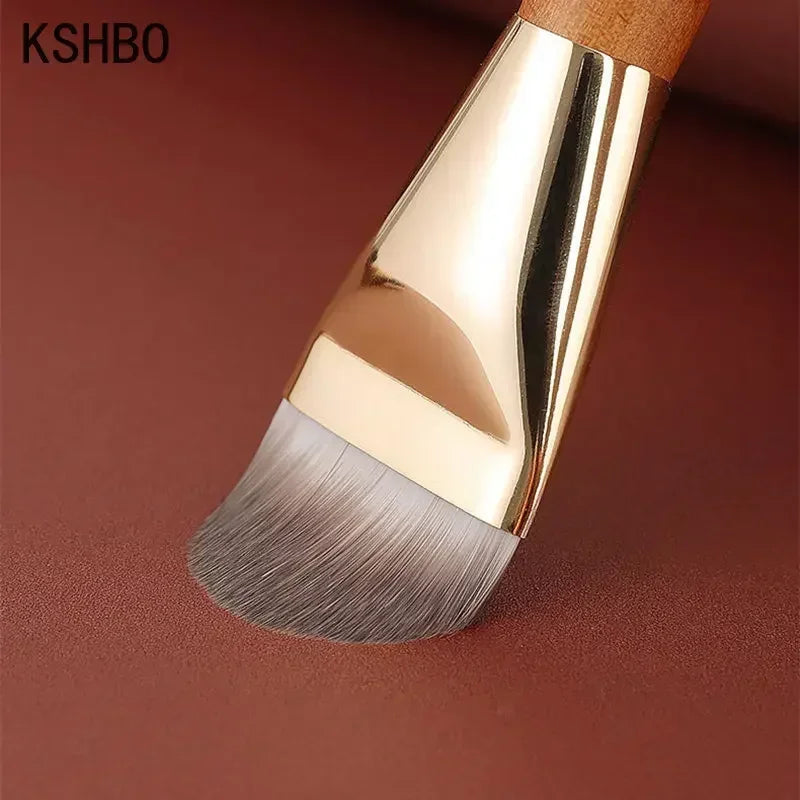 KSHBO Brocha de maquillaje superfina para base de maquillaje, corrector, crema, base líquida, base facial, brocha profesional para base, herramientas de maquillaje
