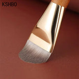 KSHBO Brocha de maquillaje superfina para base de maquillaje, corrector, crema, base líquida, base facial, brocha profesional para base, herramientas de maquillaje
